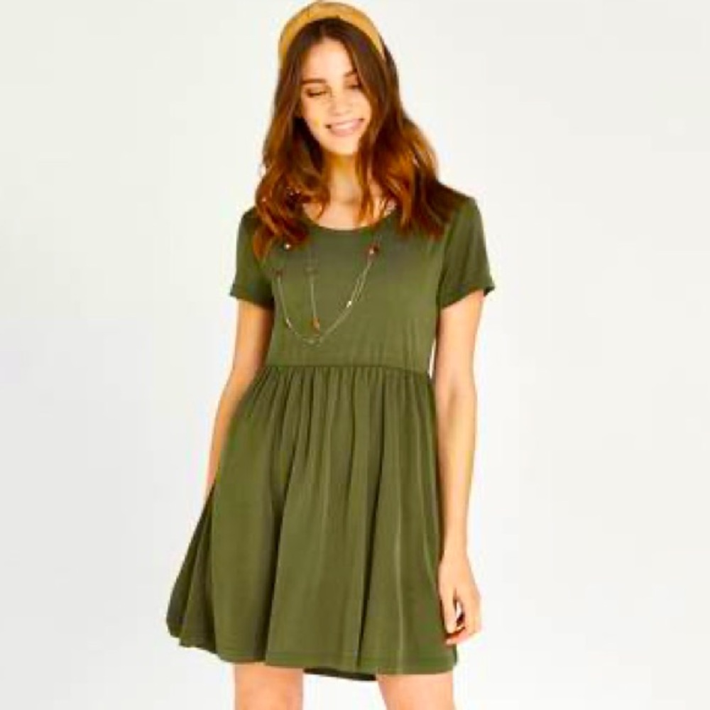 Apricot Babydoll Dress